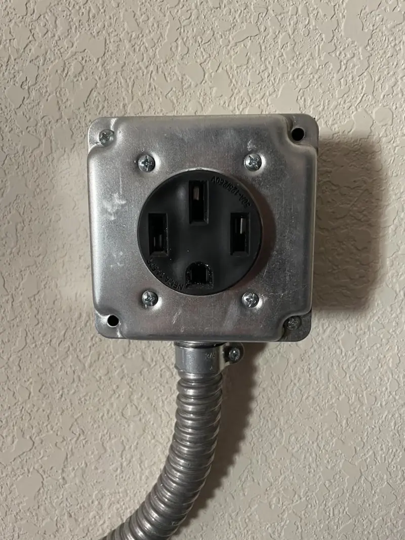 NEMA 14-50 outlet installed for Electrical Panel Upgrade in Greenacres